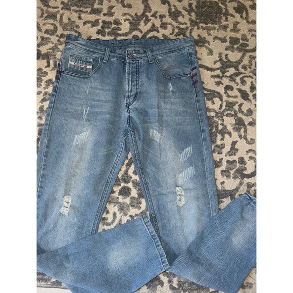 Diesel men’s distressed denim jeans,‎ size 34 - Picture 1 of 9